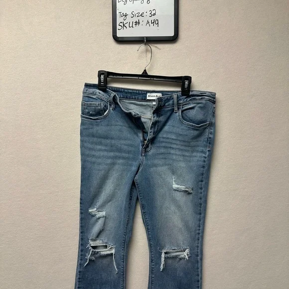 Studio Blue Straight Leg Distressed Jeans - Picture 14 of 14